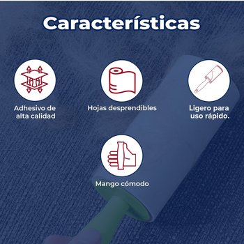 Rodillo Atrapa Pelusas Con Repuesto X 60 HOJAS