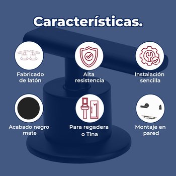 Juego de Manerales Para Regadera Premier Grandes Ébano Helvex