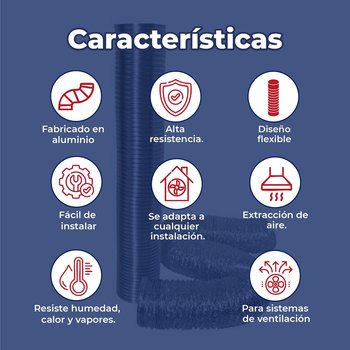 Ducto de Aluminio Flexible Extracción Coflex