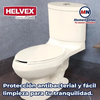 Asiento Sanitario Alargado Cierre Lento Helvex Marfil AT-1-M
