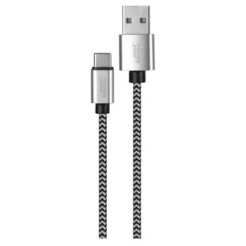 Cable carga usb trenzado tipo C 3 ft