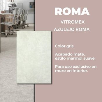 Piso Roma Gris Vitromex 40x40 cm