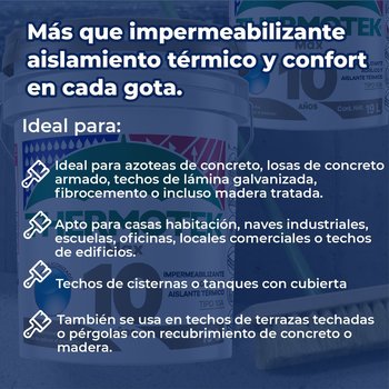 Impermeabilizante Thermotek Max 10 Blanco 19 Lt