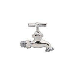 Llave Manguera Cromada Rugo ½ pulg