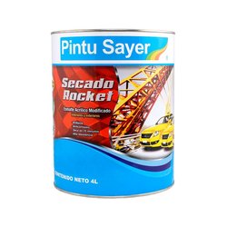 Esmalte Secado Rápido Rocket Blanco Sayer Lack 4 Lt