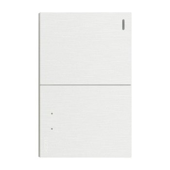 Placa 2 Apagadores Sencillos Lucek Flat Blanco