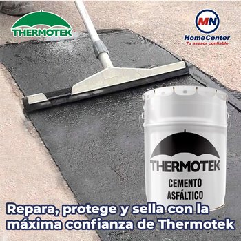 Cemento Plástico Thermotek Asfáltico Negro 19 l
