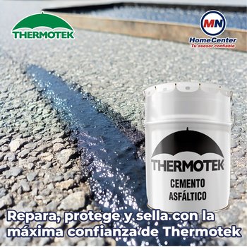 Cemento Plástico Thermotek Asfáltico Negro 19 l