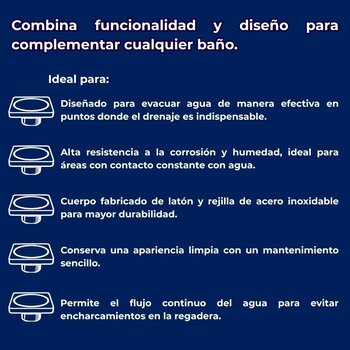 Rebosadero Con Contorno Cuadrado Para Baño Helvex 342-CL