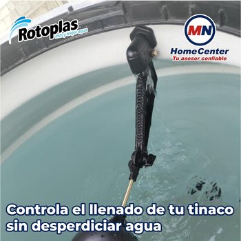 Válvula llenado Rotoplas Para Tinaco C/Reduccion 13MM 3/4 A 1/2