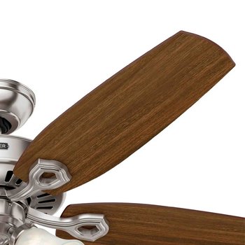 Ventilador Buider Plus 52 pulg Niquel Cepillado Hunter