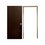 Paquete Puerta Tambor Chocolate 65X2.13 M Con Marco Pino Natural
