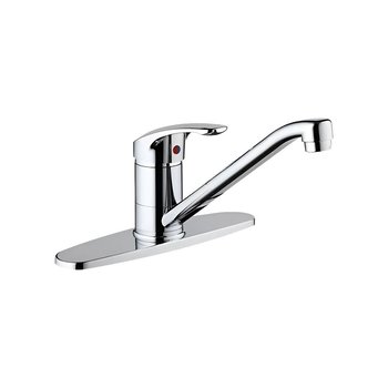 Llave Monomando Para Fregadero al Piso 8" Con Cubierta Rugo