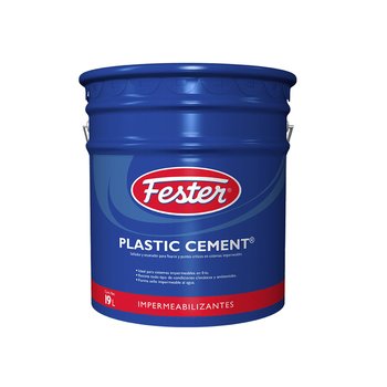 Cemento Plástico Negro Fester Plasticement 19 l