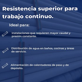 Tubo CPVC 19 MM 3/4 (6.1 MTS)