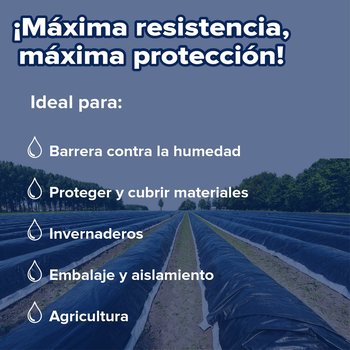 Polietileno negro CAL.600 ancho de 6.00 MT