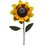 Estaca decorativa p/jardín figura Girasol doble pétalo 1.06 cm