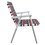 SILLA JARDIN PLEGABLE ENTRAMADO ROJO Y BLANCO