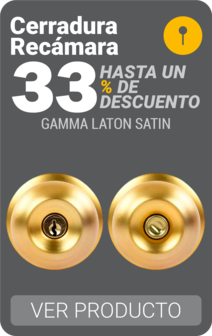 Cerradura Recámara Gamma Laton Satin