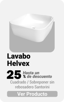 Lavabo Cuadrado Helvex