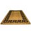 Tapete Antideslizante Llave Griega Negro Tostado 45X76cm