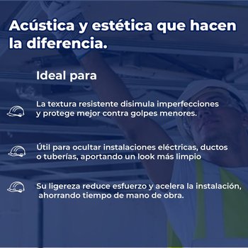 Plafón Texturey Toledo 3/8 pulg 61 cm x 122 cm