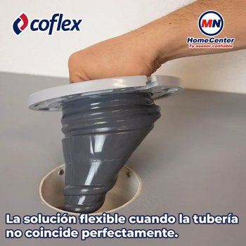Brida flexible larga para tubería de 4" diámetro interior 100 MM