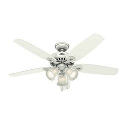 Ventilador Builder Plus 52 pulg Blanco nieve Hunter