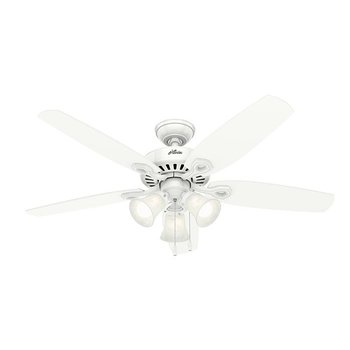 Ventilador Builder Plus 52 pulg Blanco nieve Hunter