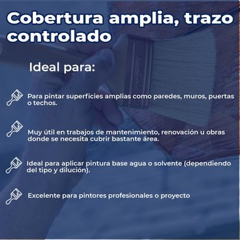 Brocha de Poliéster Project Select Corte Recto BYP 4" pulgadas