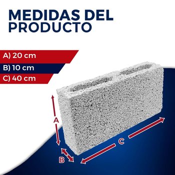 Block Ligero 10 x 20 x 40 cm