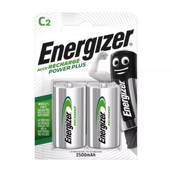 Pila recargable C energizer 2 pzs