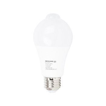 Foco LED Fotocelda Sensor Movimiento 9W Luz Cálida