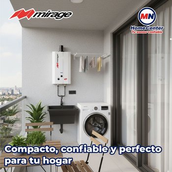 Calentador Paso Mirage 6 L Gas Natural y Kit de Instalación