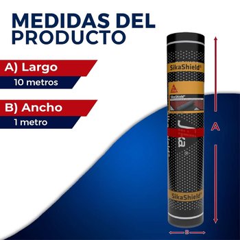 Imper prefabricado APP Sikashield 3.5mm FVidrio gravilla roja