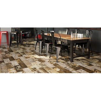 Piso Antique Wood Ocre Daltile 18x50 cm