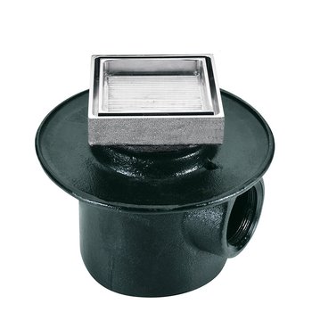 Coladera Lisa Cuadrada Una Boca 282-35-CHLI