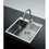 Fregadero Kele Acero inoxidable 54X51x25 CM Empotrar/submontar