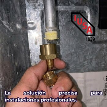 Niple Bronce Campana 10X10 MM 3/8X3/8