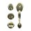 Cerradura Gatillo Venecia Laton Brillante LL/M Puntos