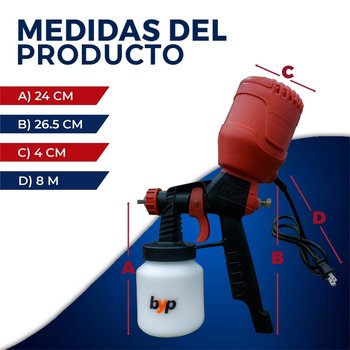 Pistola Eléctrica marca BYP modelo PEL 450 W 110 V