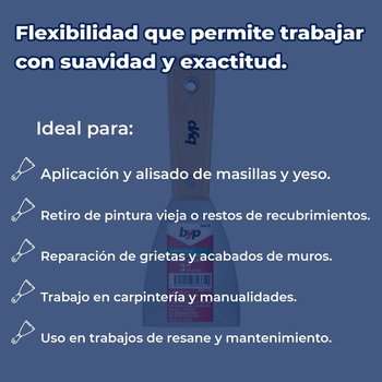 Espátula Flexible Byp Mango Madera 3 pulg