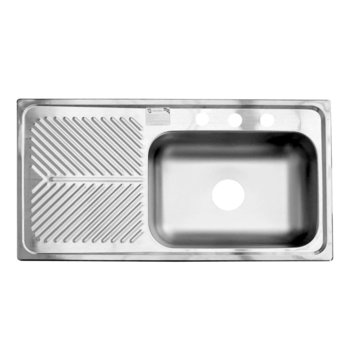 Fregadero Eb Técnica 101 x 54 cm 1 tina 1 escurridor