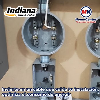 Cable Eléctrico de Cobre Blanco Indiana 100 M CAL 6 THW-LS 600 V