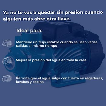 Bomba Agua Periférica Rotoplas Descarga 1 pulg ¾ HP 110V