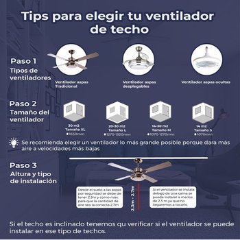 Ventilador Anslee LP Plata mate 46 pulg Hunter
