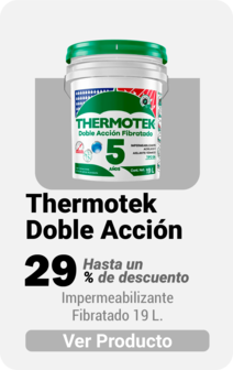 Thermotek Impermeabilizante Fibratado Doble Acción 19 Lts