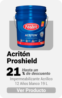 Impermeabilizante acrílico Acritón 19 Litros