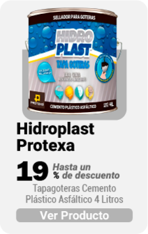 Tapagoteras Cemento Plástico Asfáltico Hidroplast Protexa 4 Lt