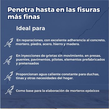 Resina epóxica inyección grietas Sikadur 52 1 kg